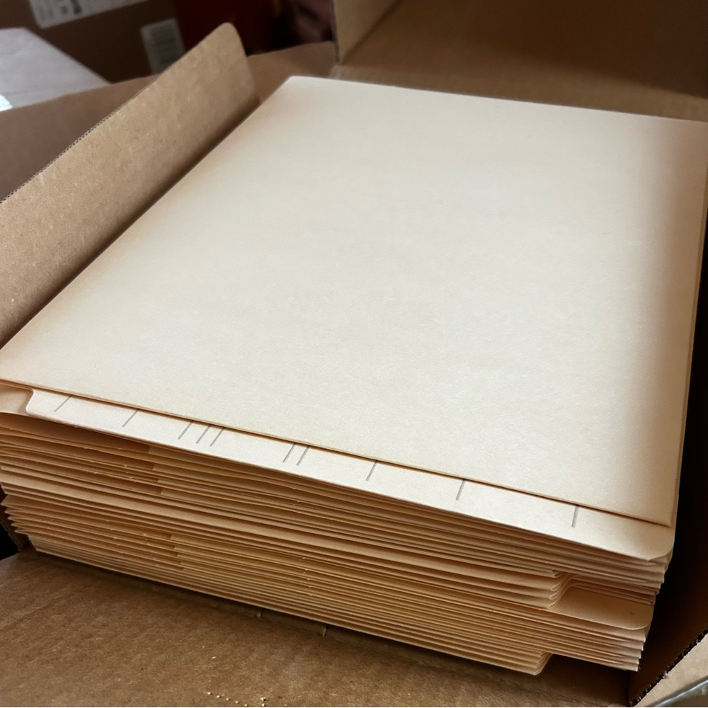 Cream File Folders